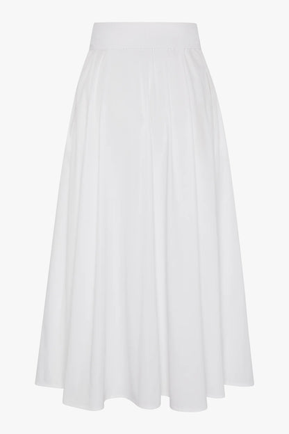 Jasper Conran "Henrietta" Inverted Pleat Skirt in White
