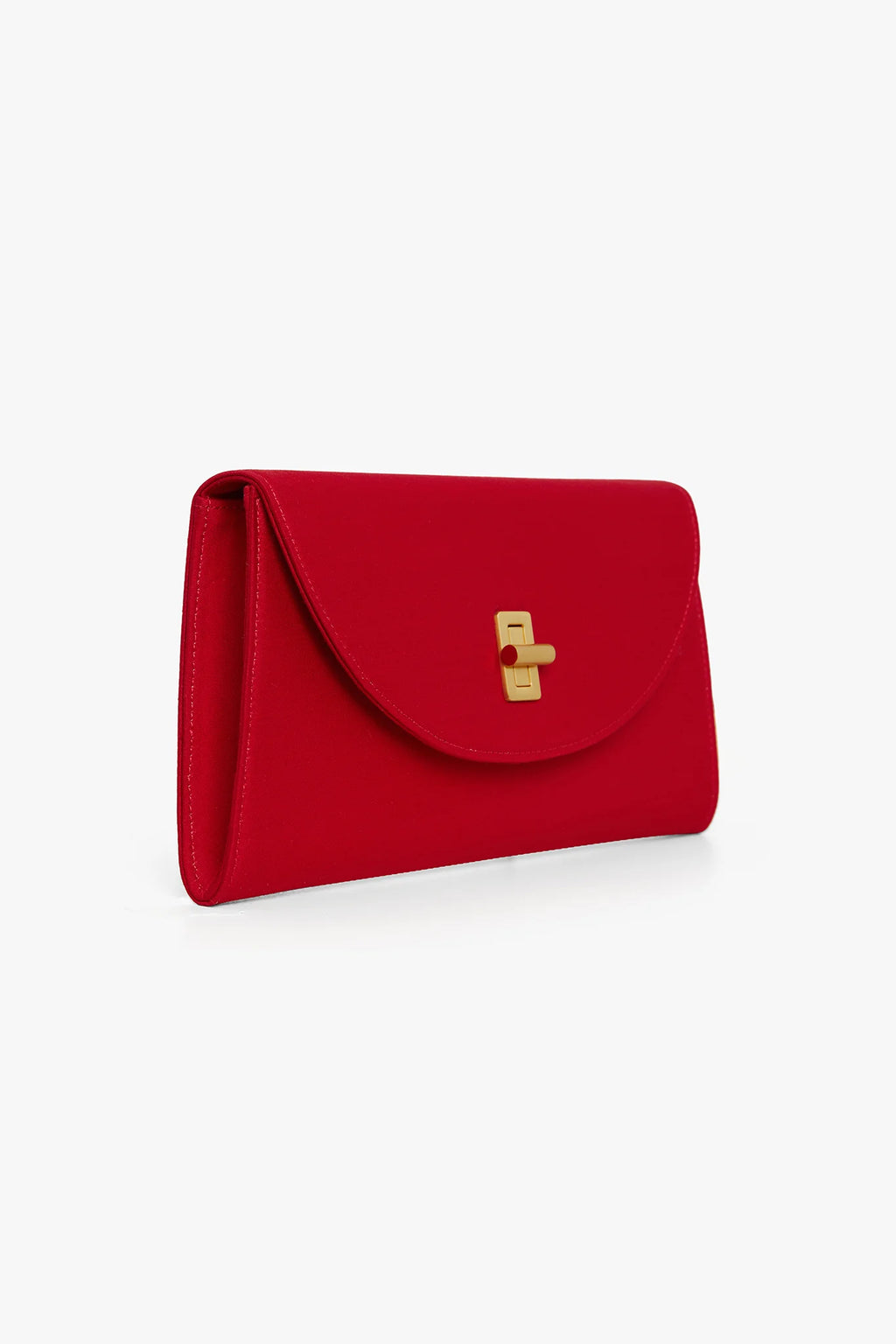Jasper Conran "Gigi" Wool Silk Clutch Bag in Red