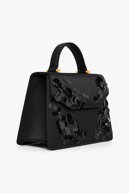 Jasper Conran "Imelda" Sequin Top Handle Bag in Black