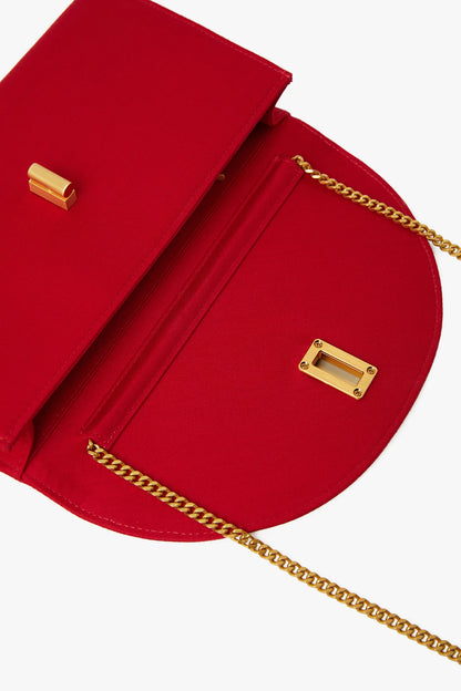Jasper Conran "Gigi" Wool Silk Clutch Bag in Red