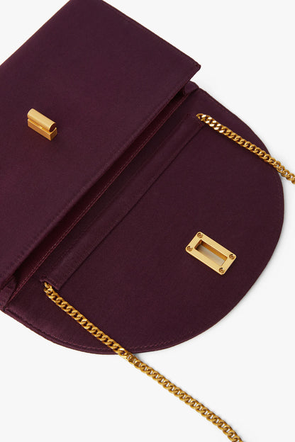 Jasper Conran "Gigi" Wool Silk Clutch Bag in Berry