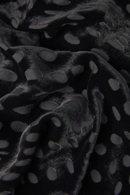 Jasper Conran Isabel Burn Out Full Shirt Blythe Dress Black Spot
