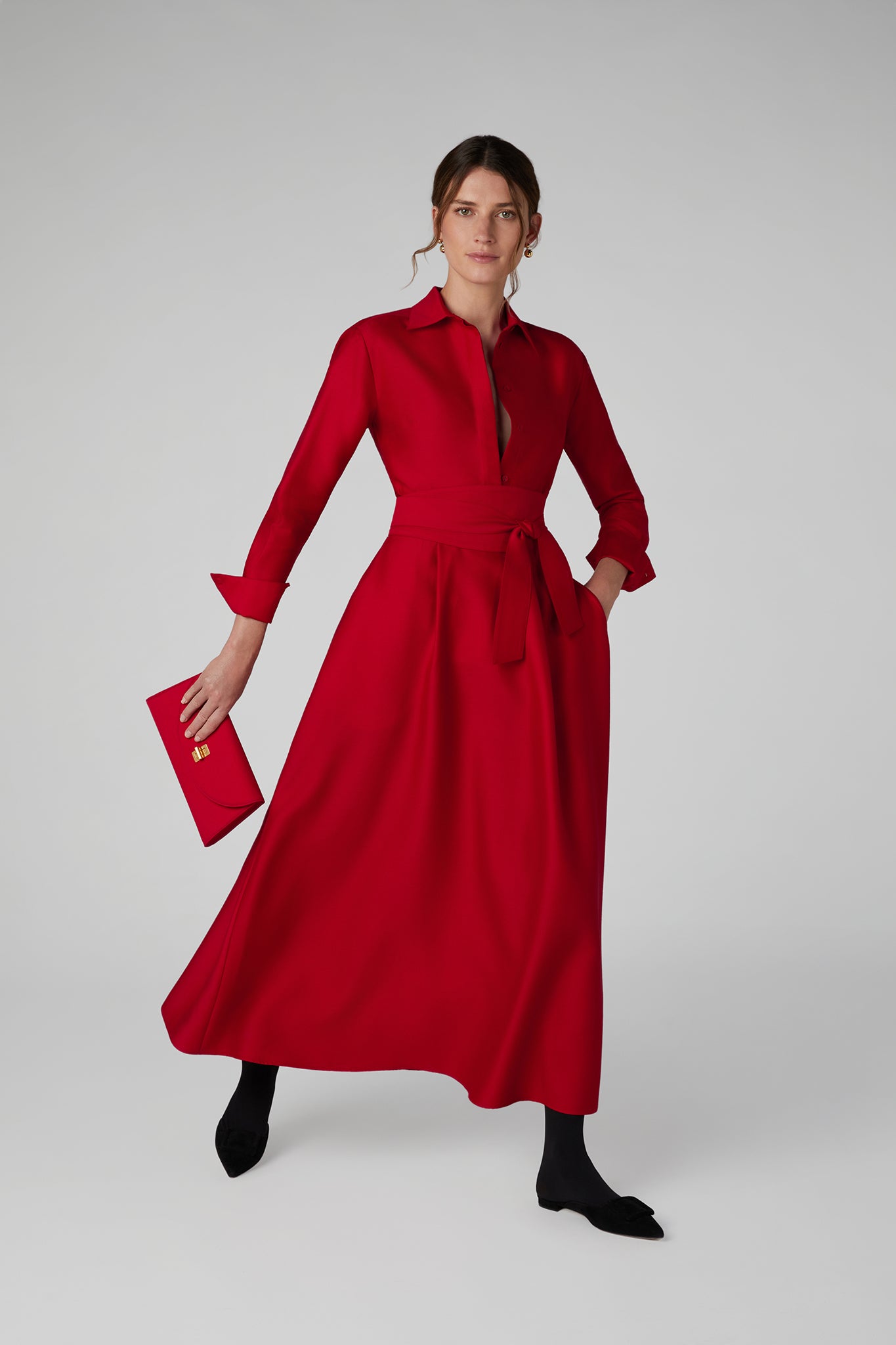 Jasper Conran Gwen Wool/Silk Skirt