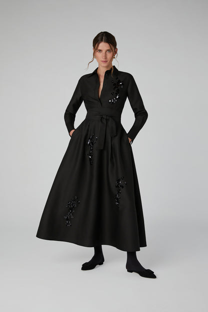 Jasper Conran Imelda Wool Silk Sequin Skirt