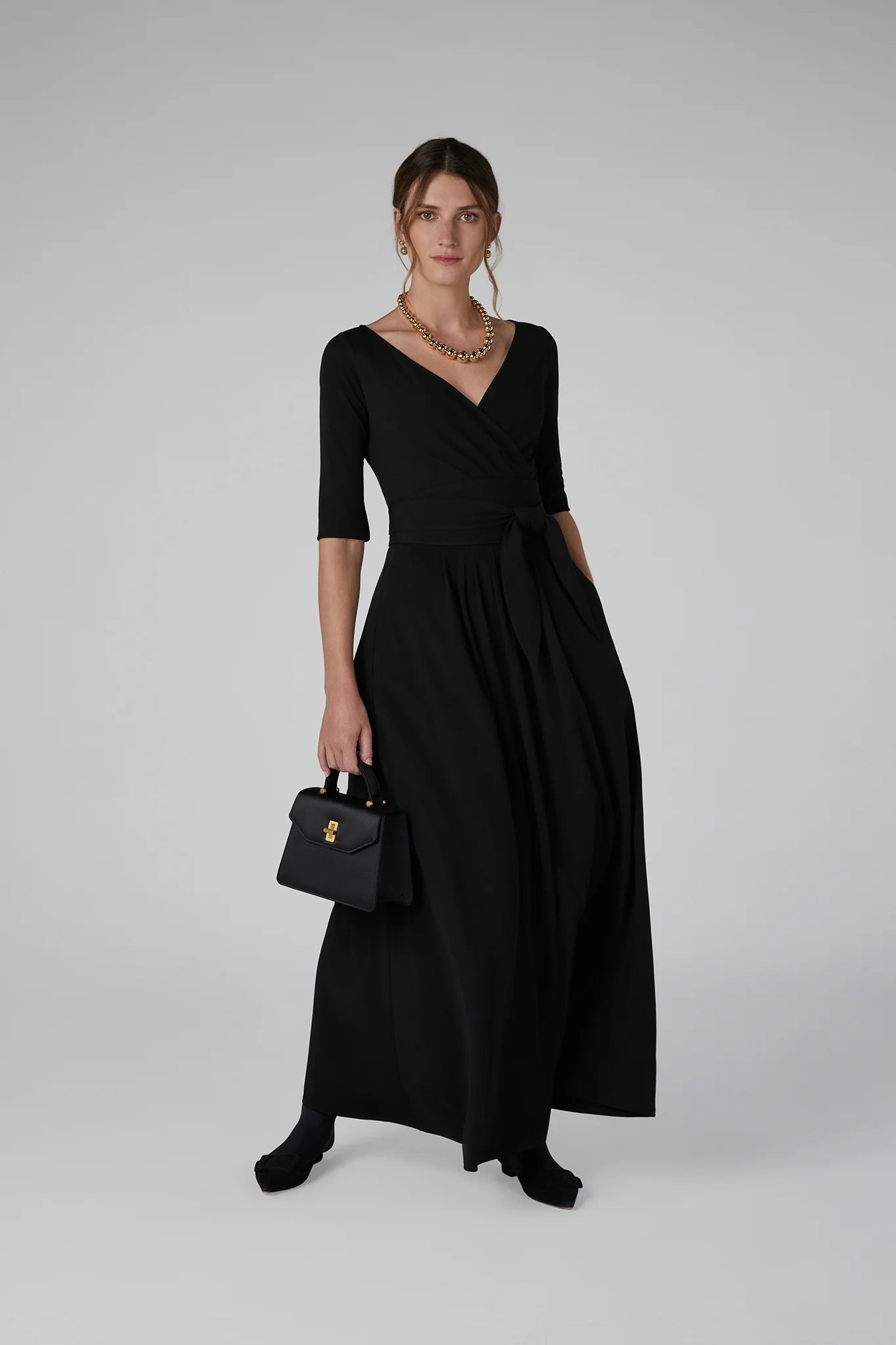 Jasper Conran "Gwendolyn" Ball Necklace in Gold