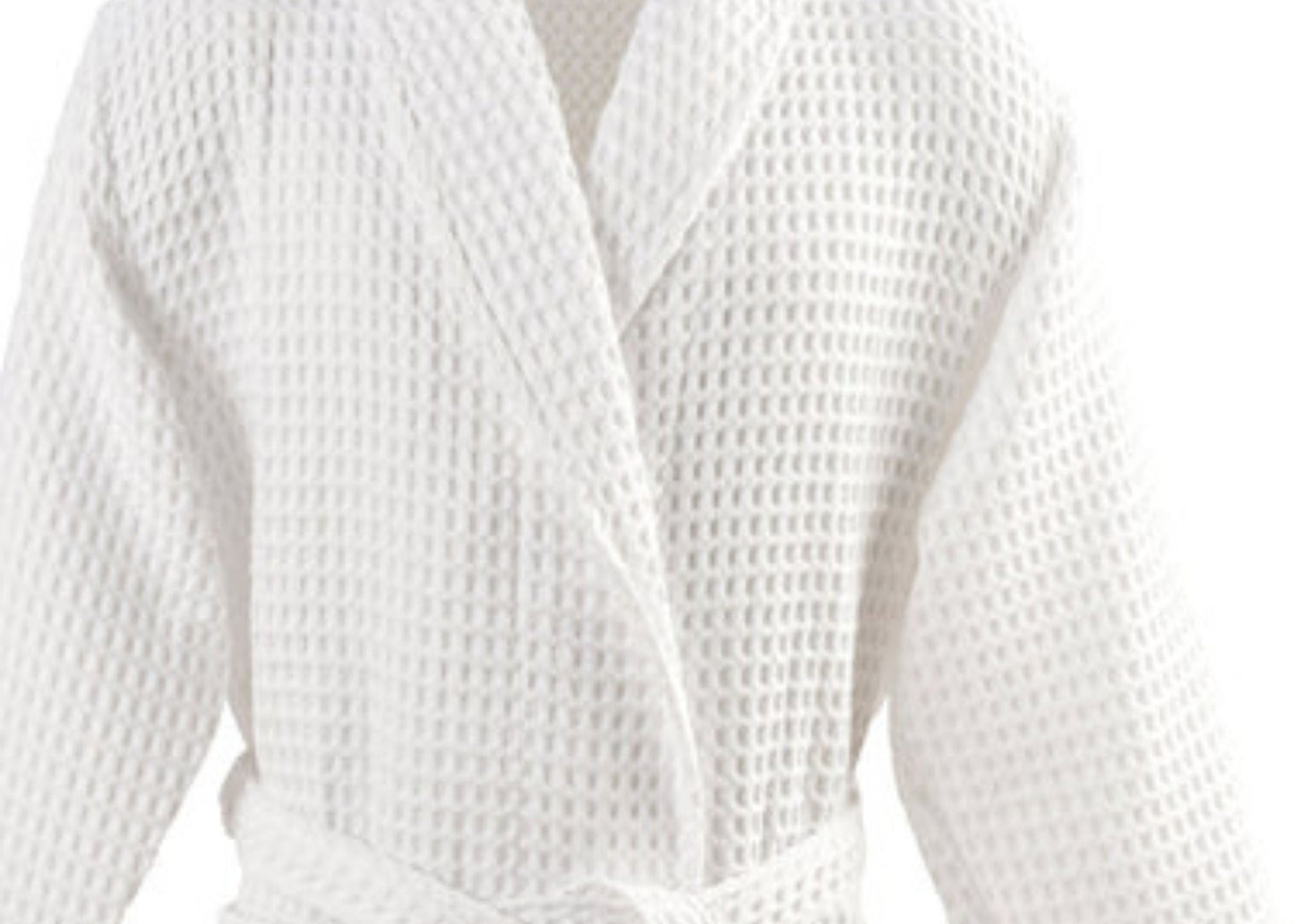 Christy "Waffle" Bathrobe in White