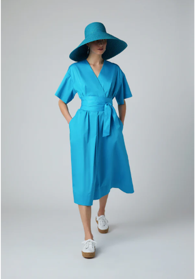 Jasper Conran "Betsy" Kimono Dress in Turquoise