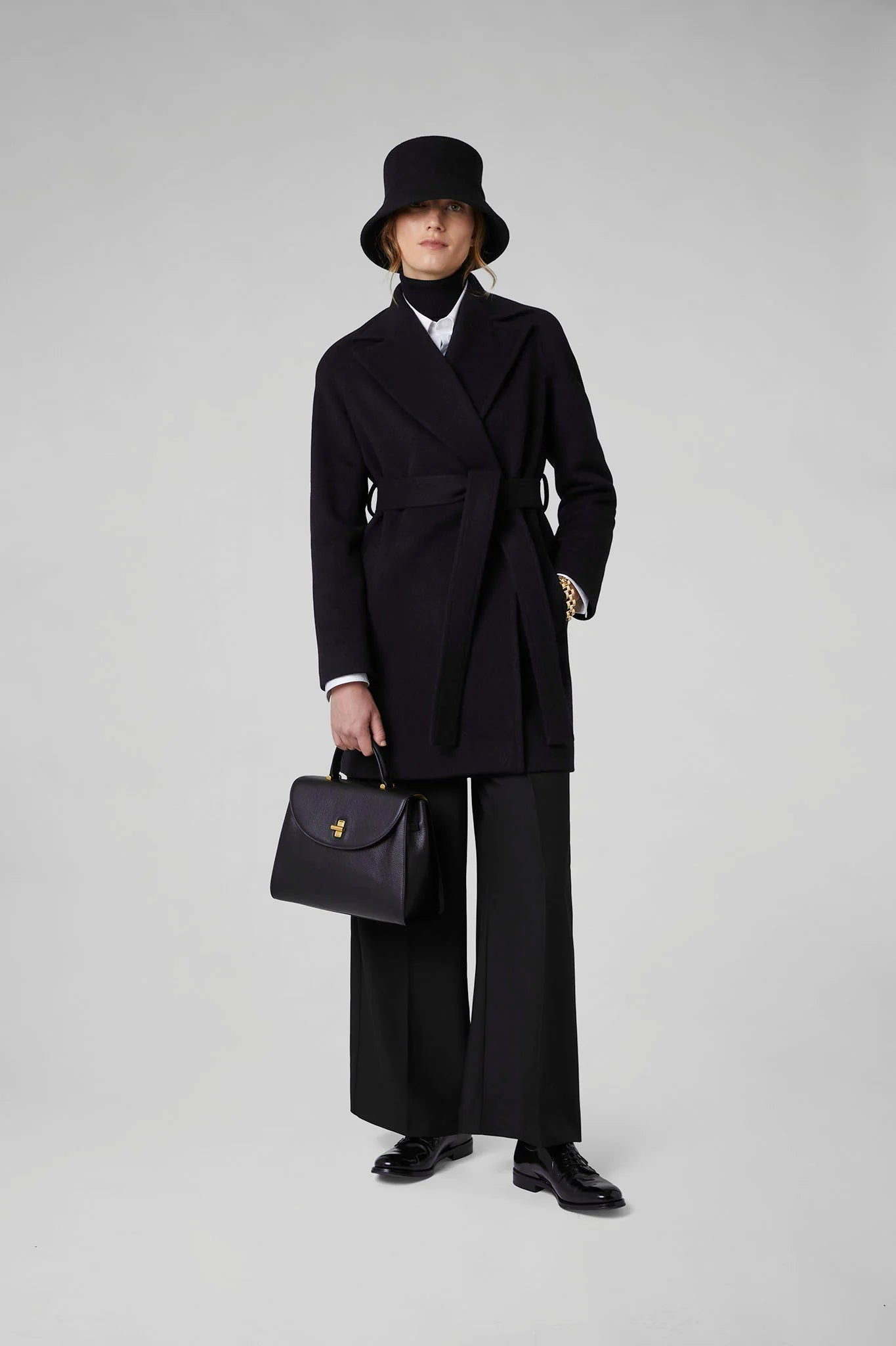 Jasper Conran "Geraldine" Wool Blend Mid-Length Coat