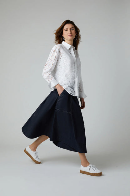 Jasper Conran Faye Denim Full Skirt