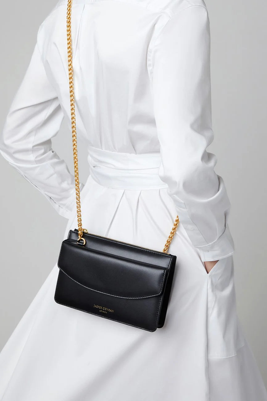 Jasper Conran Francine Leather Chain Clutch