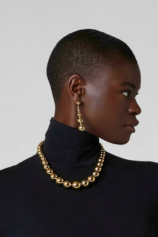 Jasper Conran Gwendolyn Long Ball Earrings