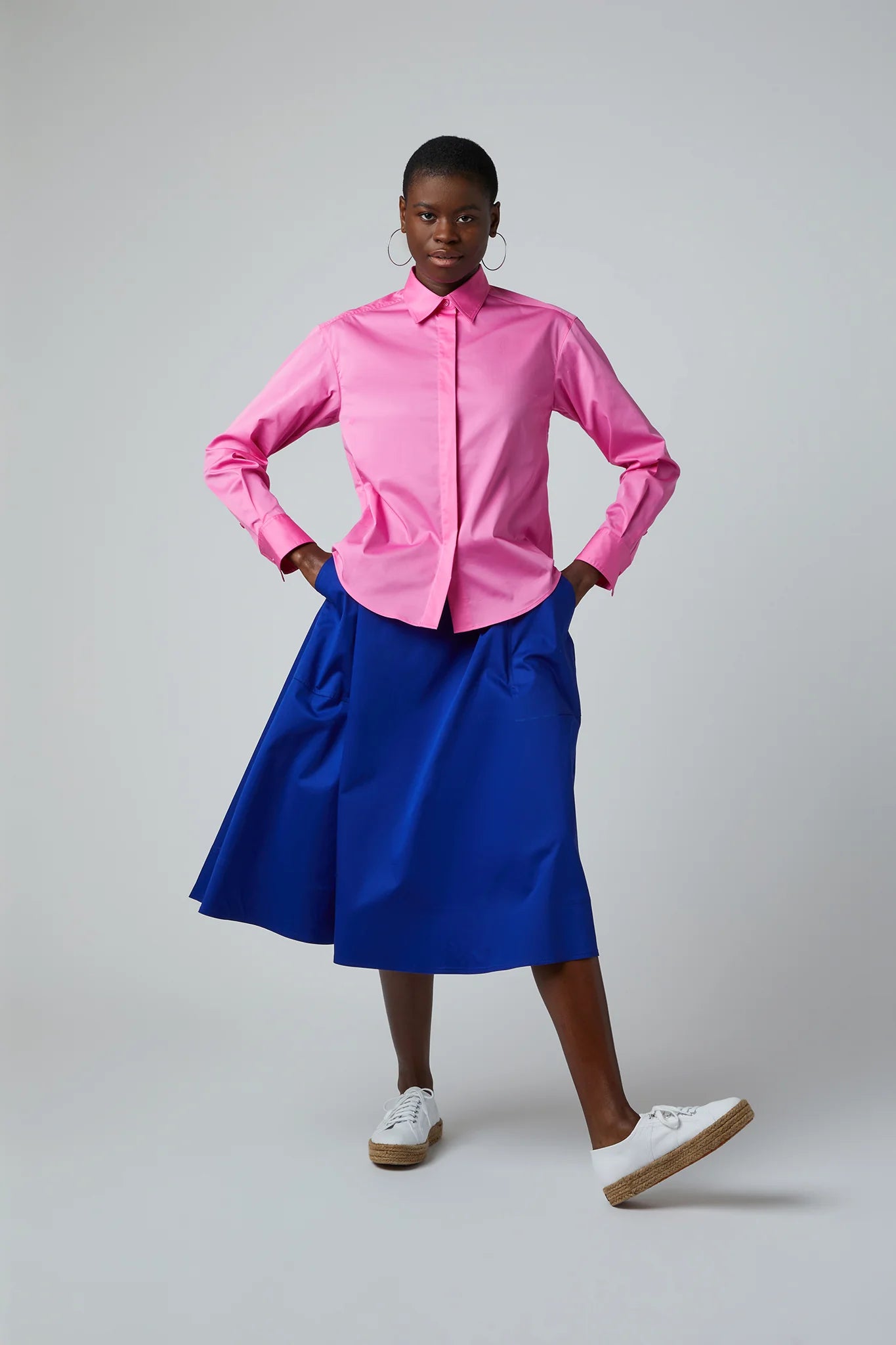 Jasper Conran Fran Button Through Cotton Shirt