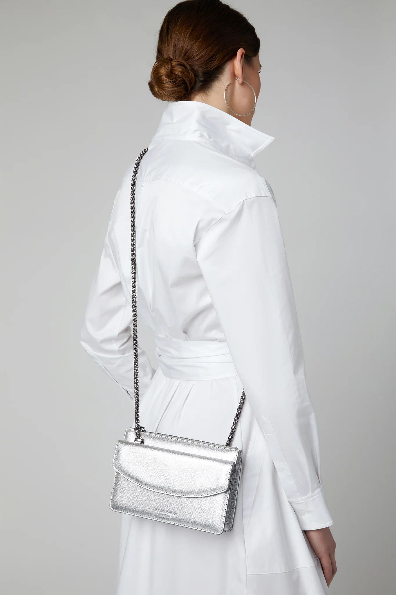 Jasper Conran Francine Leather Chain Clutch