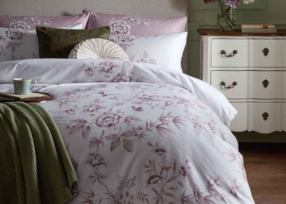 Laura Ashley "Rowsham" Duvet Cover Set in Dark Blush
