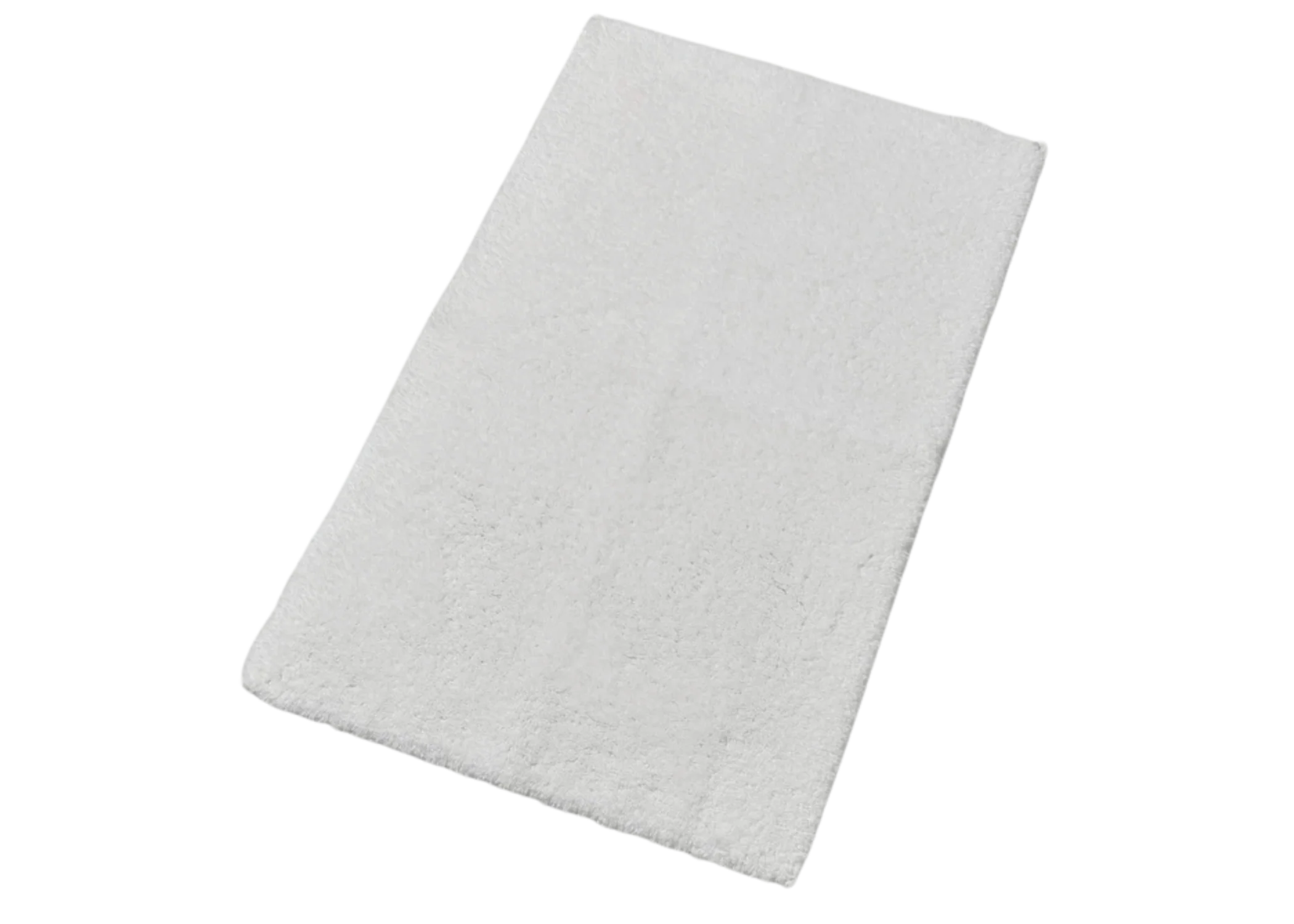 Christy "Deep Pile Rubber Back Tufted Bath Rug" White