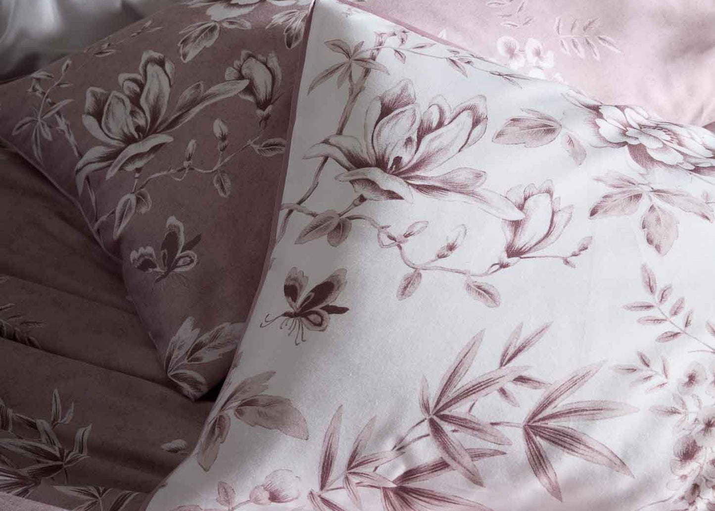 Laura Ashley "Rowsham" Duvet Cover Set in Dark Blush