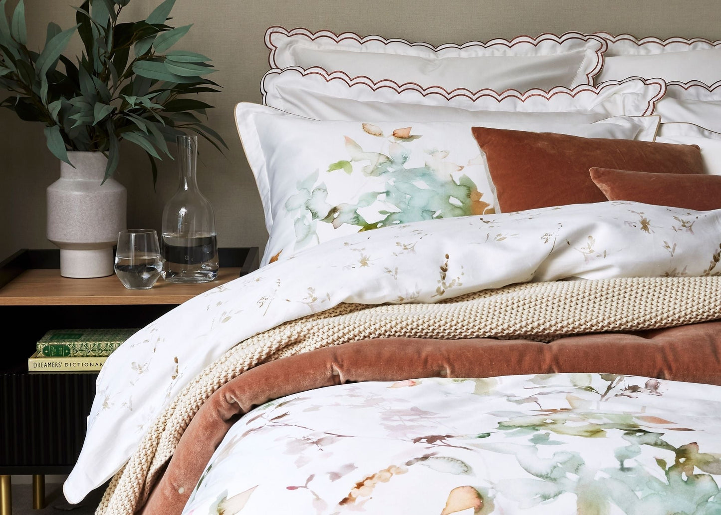 Christy "Botanical" Duvet Cover Sets in Sage