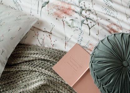 Laura Ashley "Pallington Bloom" Duvet Cover Set in Plaster Pink