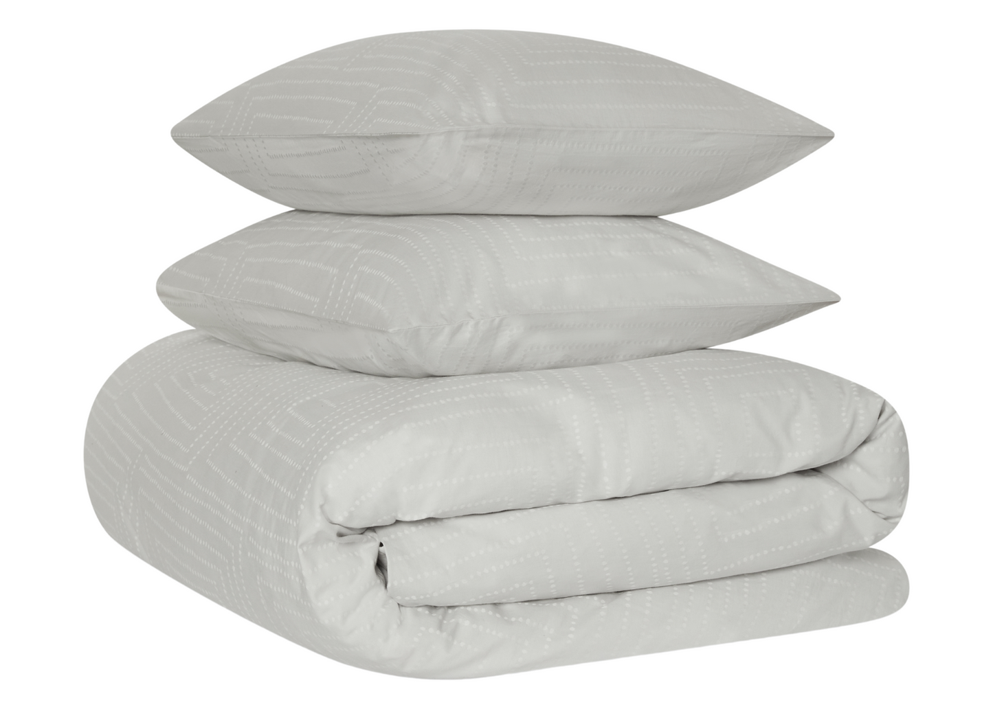 Jasper Conran "Dot to Dot" Jacquard Duvet Cover Set in Lunar Grey