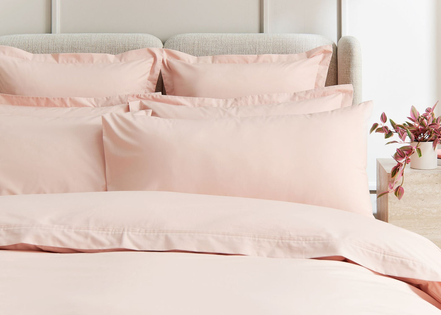 Christy "Chelsea" 200TC Egyptian Cotton Bed Linen in Rose Pink