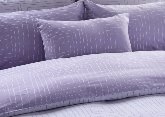 Jasper Conran "Dot to Dot" Jacquard Duvet Cover Set in Lavender