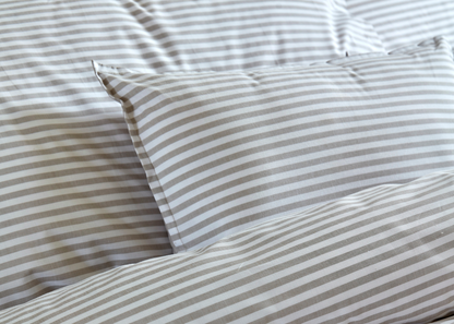 Christy "Lerwick Stripe" Duvet Cover Sets in Stone
