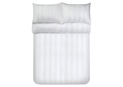 Jasper Conran "Satin Stripe" 500 Thread Count Duvet Cover in White