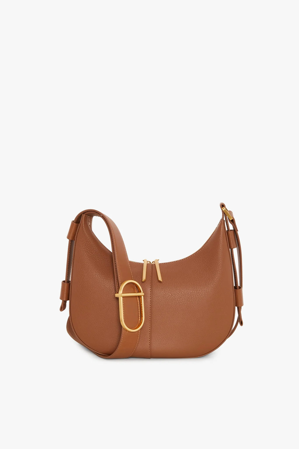 Beatrix Scoop Leather Cross Body in Tan