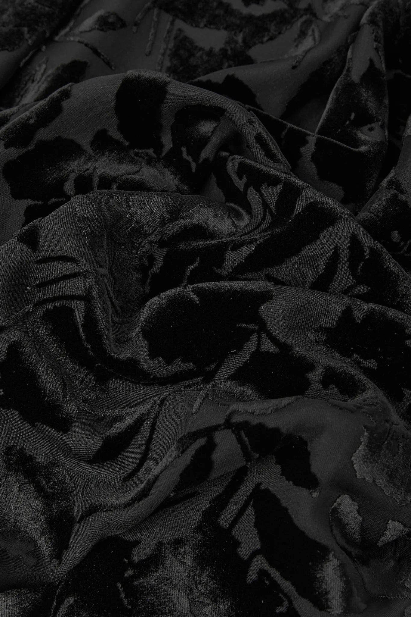 Jasper Conran Idalia Velvet Burn Out Skirt Black Floral