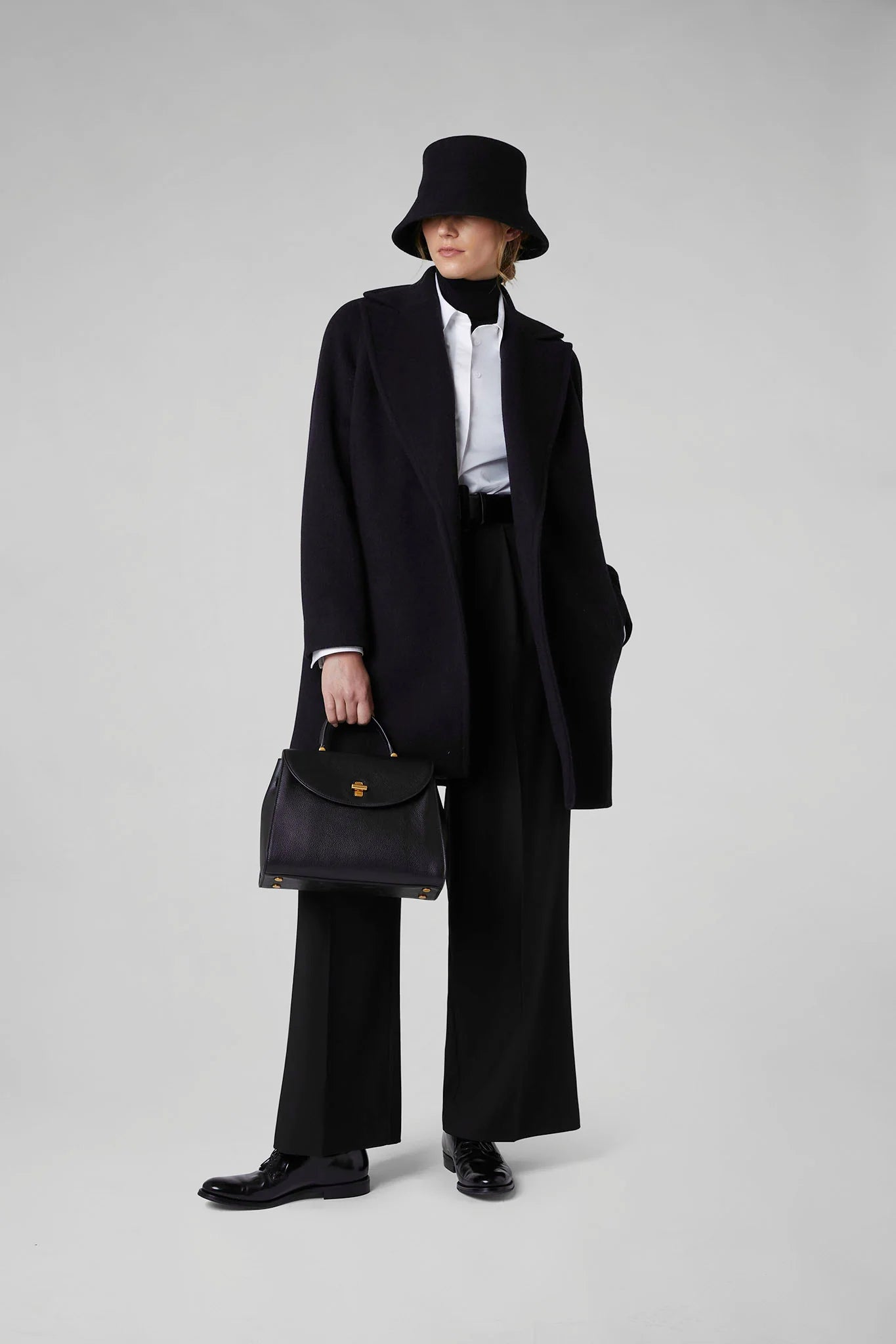 Jasper Conran "Geraldine" Wool Blend Mid-Length Coat