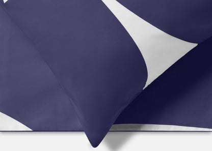 Jasper Conran "Graphic Print" 300TC Duvet Cover Set in Mid Blue