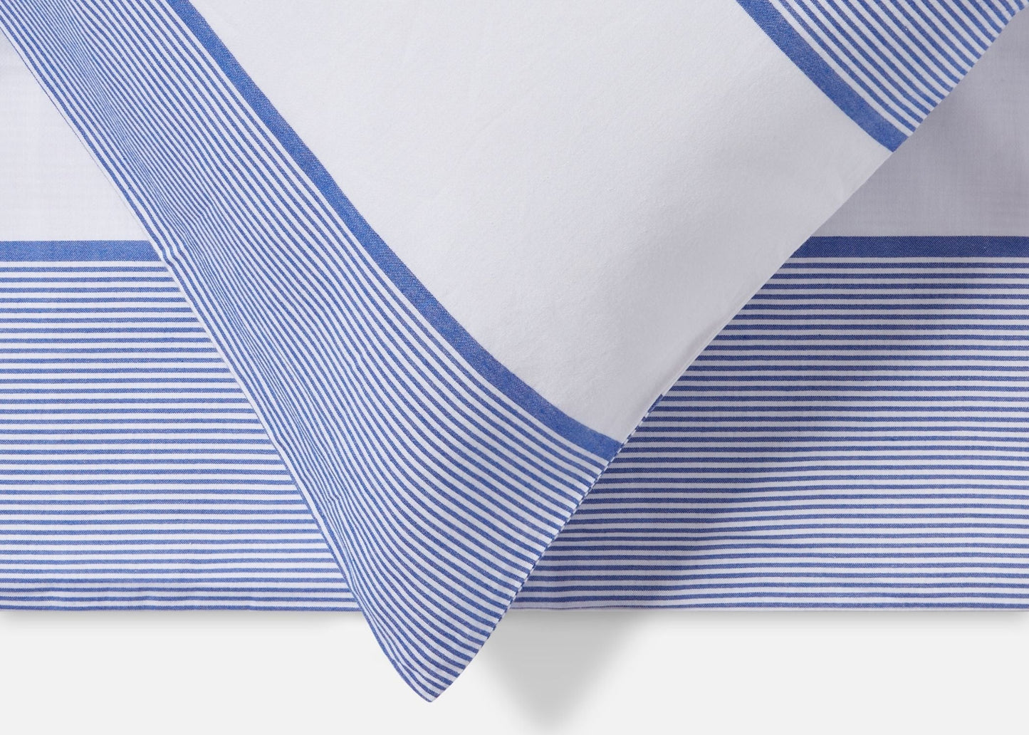 Jasper Conran "Dyed Jacquard" Duvet Cover Set in Blue Pinstripe