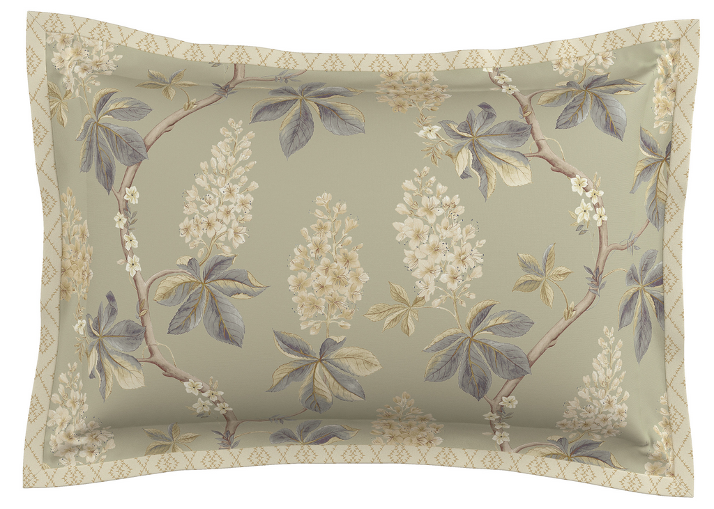 Sanderson "Chestnut Tree" Duvet Cover Set in Grey Blue & Sage