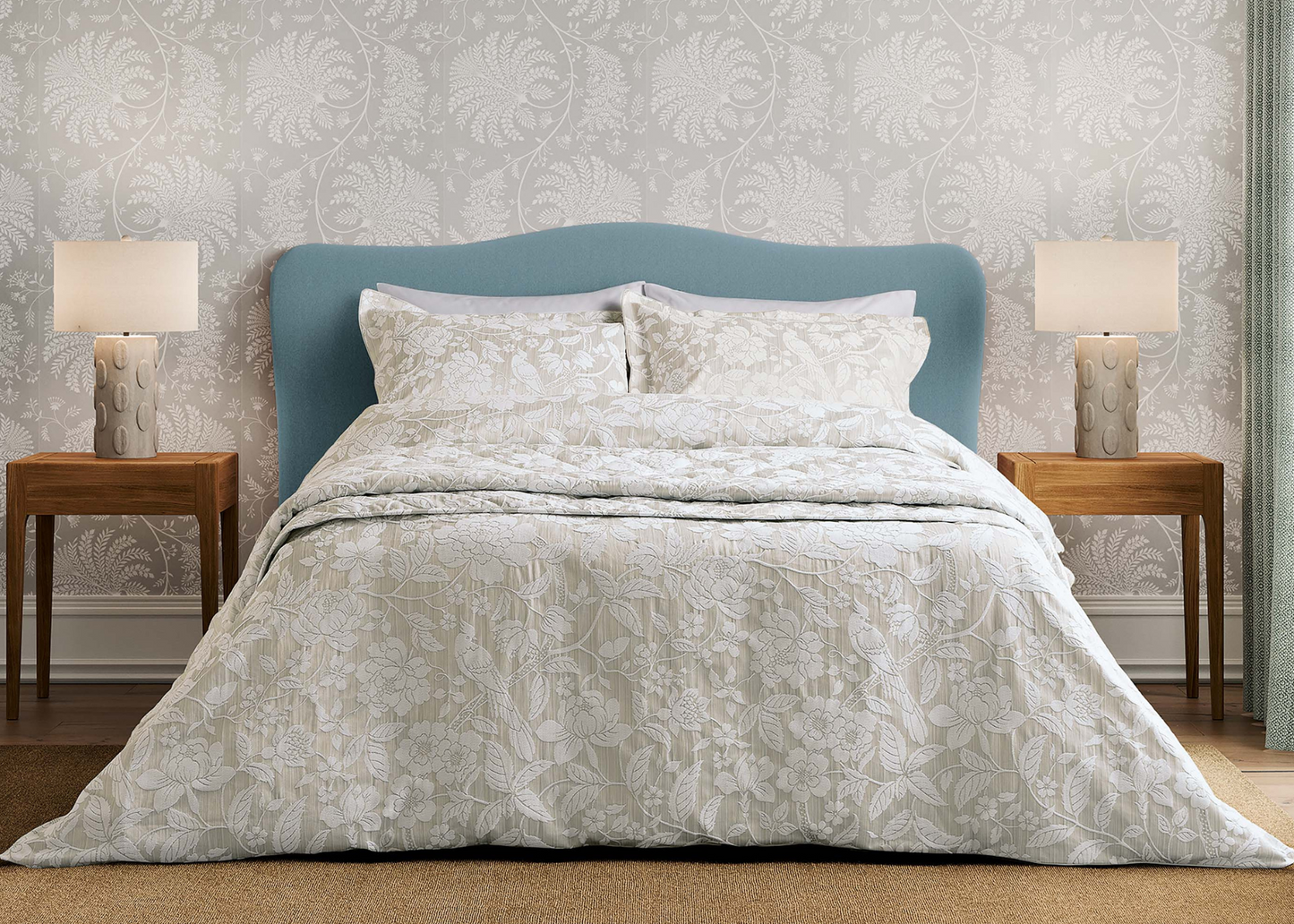Sanderson "Pyramus" Duvet Cover Set in Linen