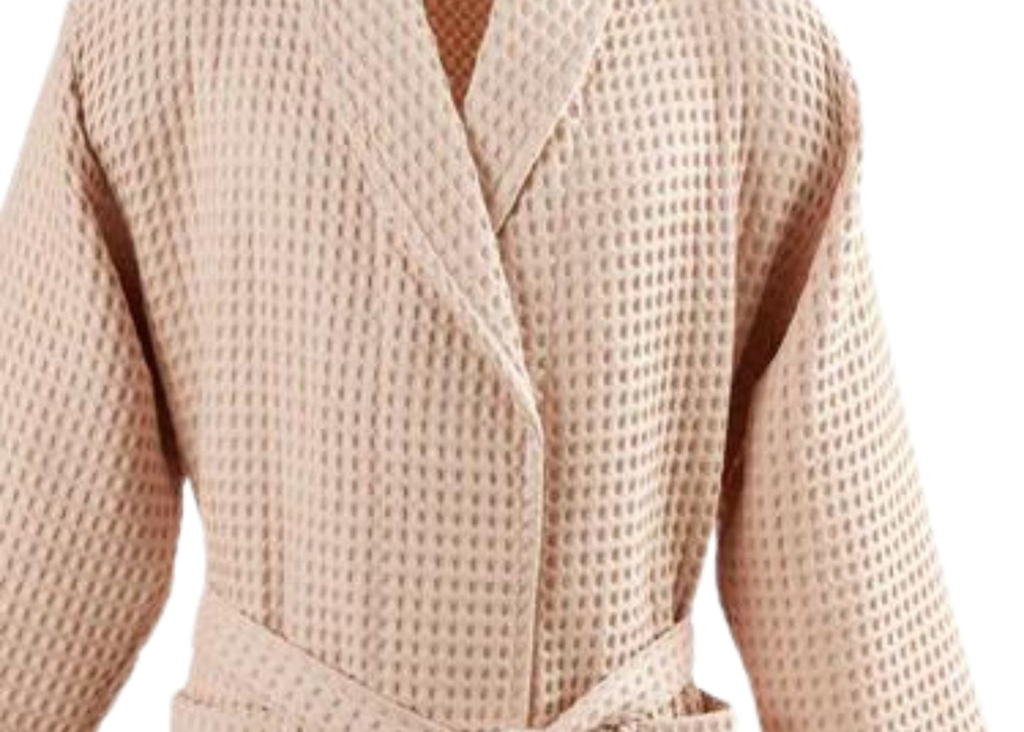 Christy "Waffle" Bathrobe in Blush