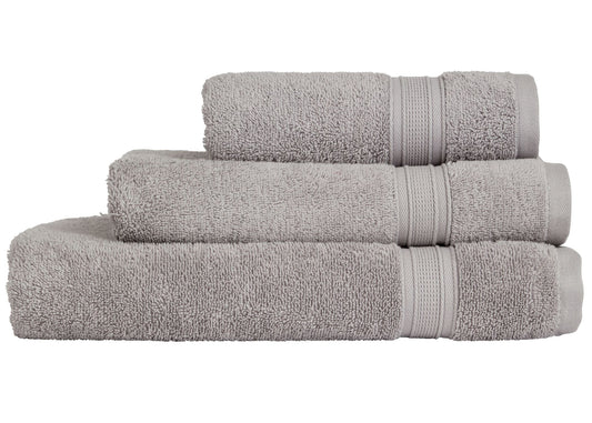 Christy "Serene" Bath Towel Set of 3 in Dove Grey