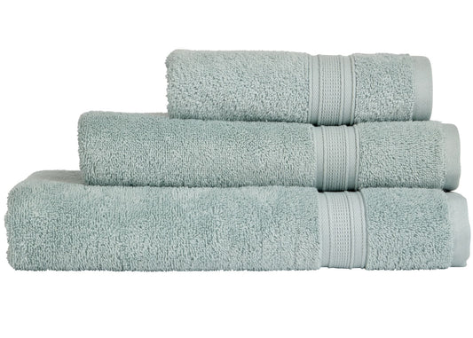 Christy "Serene" Bath Towel Set of 3 in Duck Egg