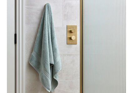 Christy "Serene" Bath Towel Set of 3 in Duck Egg