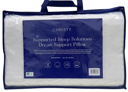 Christy "Dream Support" Natural Latex Pillow 58 x 38 cm