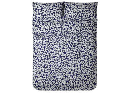 Jasper Conran "Abstract Floral Print" Duvet Cover Set in Blue