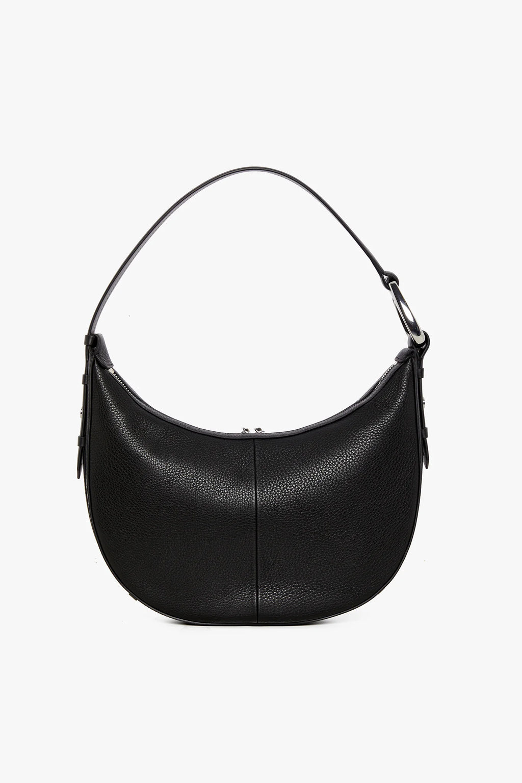 Jasper Conran "Bee" Leather Scoop Shoulder Bag in Black