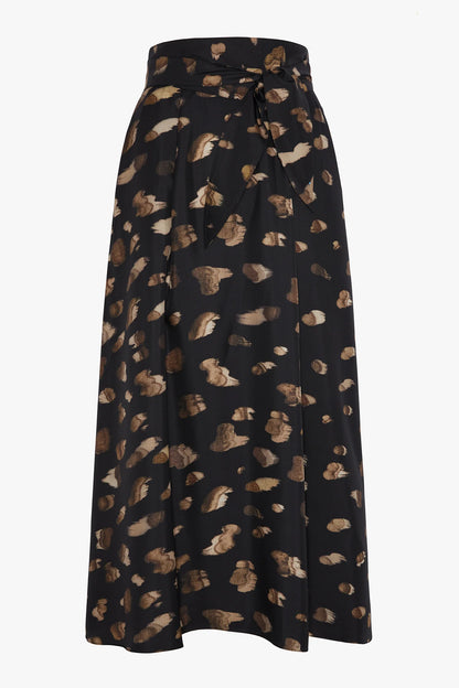 Jasper Conran Isabella Silk Twill Printed Skirt