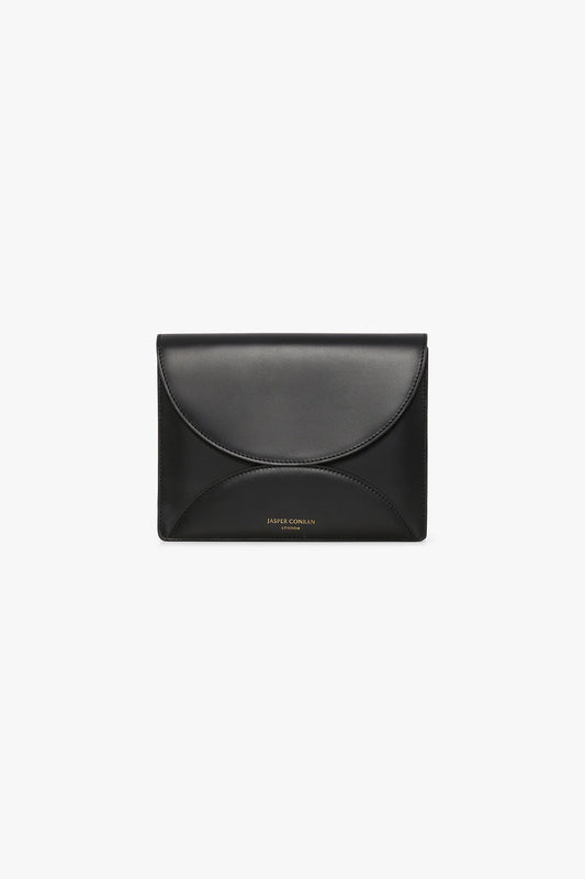 Jasper Conran "Gabriella" Leather Clutch Bag in Black