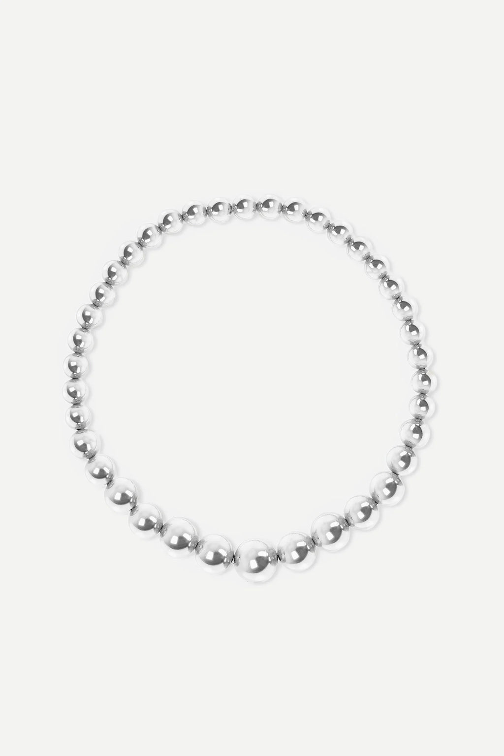 Jasper Conran "Gwendolyn" Ball Necklace in Silver