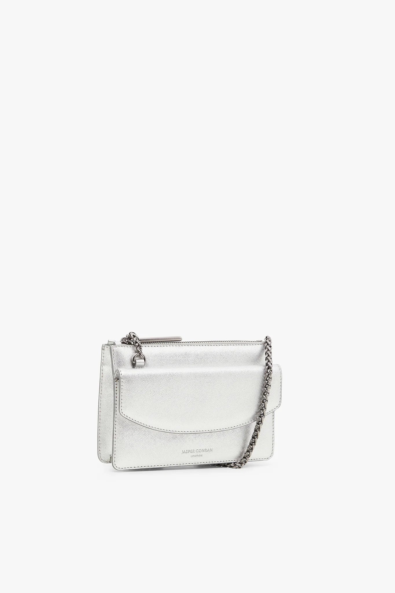 Jasper Conran Francine Leather Chain Clutch