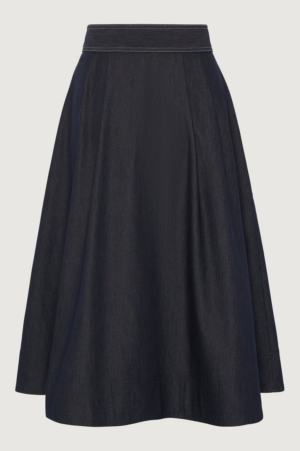 Jasper Conran "Faye" Full Skirt in Denim