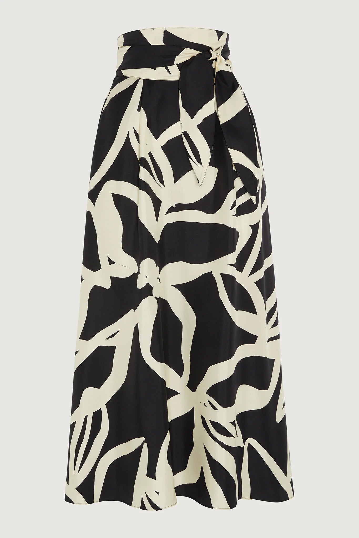 Jasper Conran "Gail" Silk Twill Printed Maxi Skirt