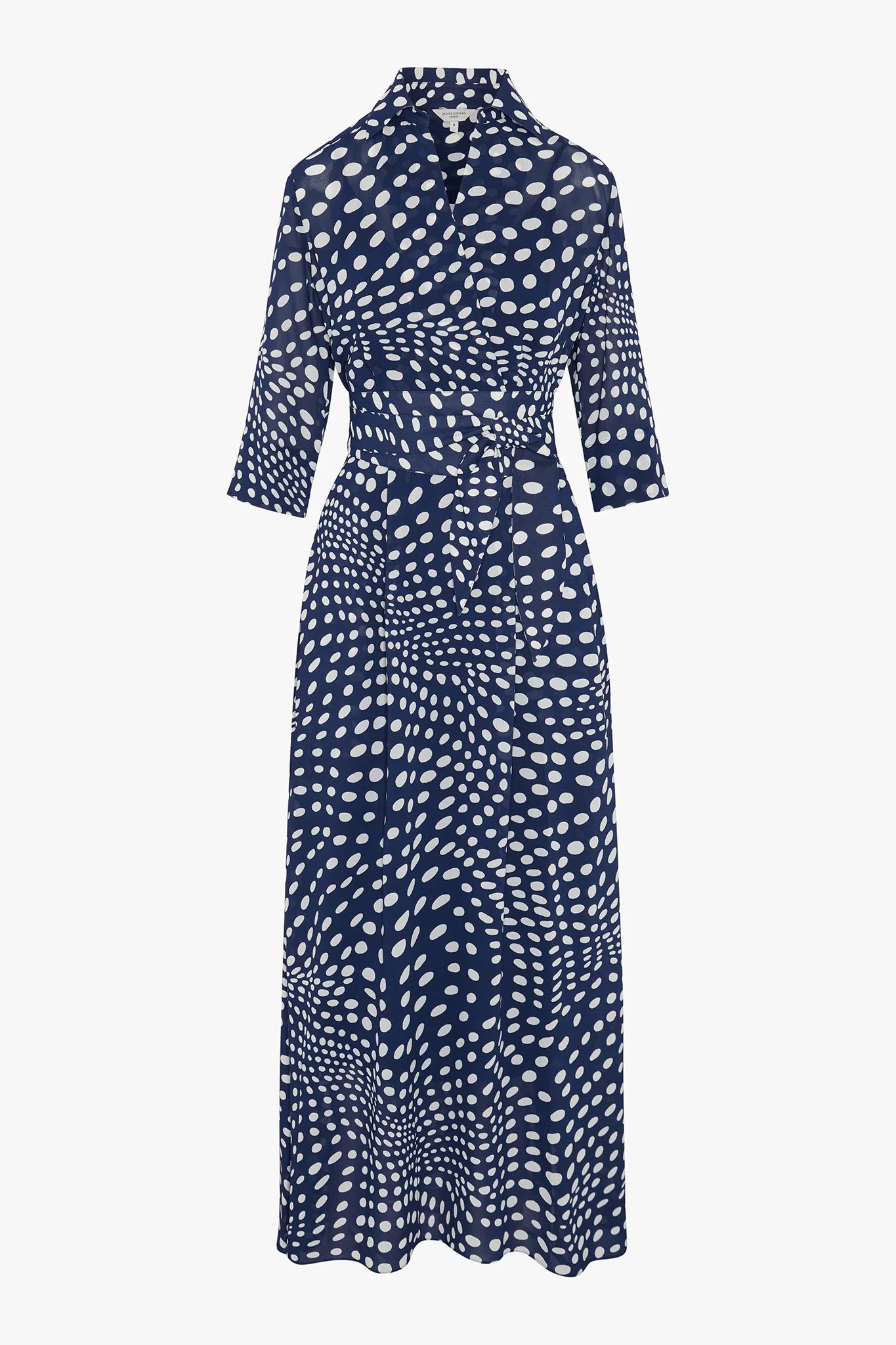 Jasper Conran Hazel Printed Georgette Maxi Wrap Dress Blue