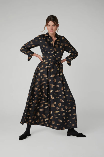 Jasper Conran Isabella Silk Twill Printed Maxi Skirt