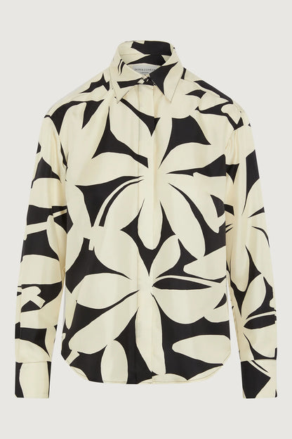 Jasper Conran "Gail" Silk Twill Printed Shirt
